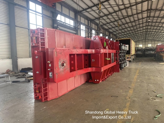 Semi-remorque surbaissée 3 essieux 60t pour le transport de charges lourdes