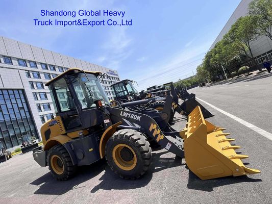 Chargeuse sur pneus XCMG LW180K de 1,8 tonne pour la construction routière et l'exploitation minière