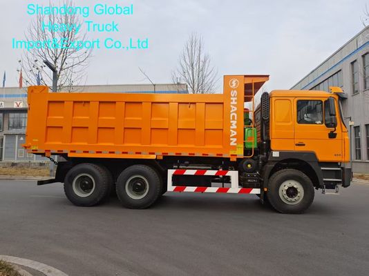 Camion benne Shacman F3000 6×4 avec une charge utile de 25 à 30 tonnes, construction robuste et châssis en acier haute résistance