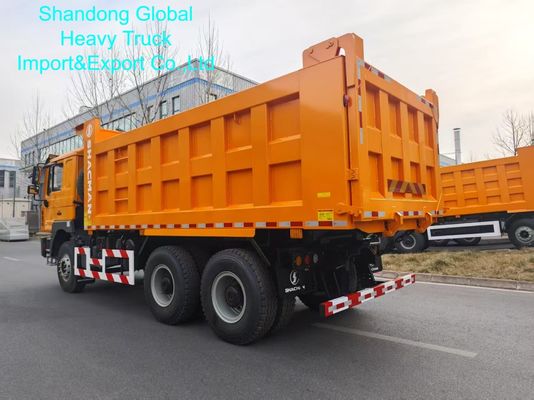 Camion benne Shacman F3000 6×4 avec une charge utile de 25 à 30 tonnes, construction robuste et châssis en acier haute résistance
