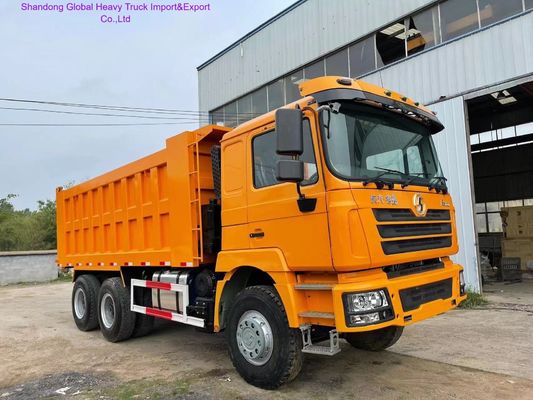Camion benne Shacman F3000 avec moteur 400 CV et norme d'émission Euro 3, entraînement 6x4 pour exploitation minière intensive