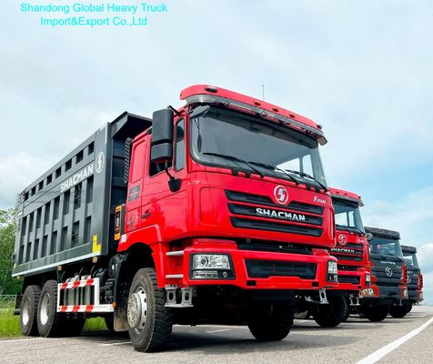 Camion benne poids lourd Shacman F3000 avec moteur Weichai 380HP, boîte manuelle FAST à 12 vitesses et châssis renforcé