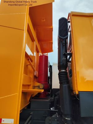 Camion benne HOWO 6×4 avec réservoir de carburant de 300 à 600L, siège à suspension pneumatique et conduite à gauche/droite pour transport lourd