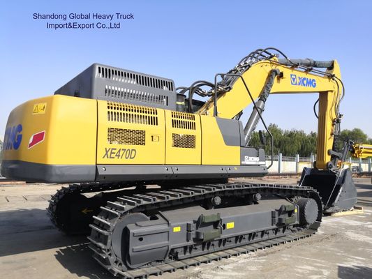 XCMG XE470D 47 tonnes Excavatrice à rampe avec moteur Weichai de 250 kW et un seau de 2,2 à 2,5 m3 pour le déplacement de terre lourd