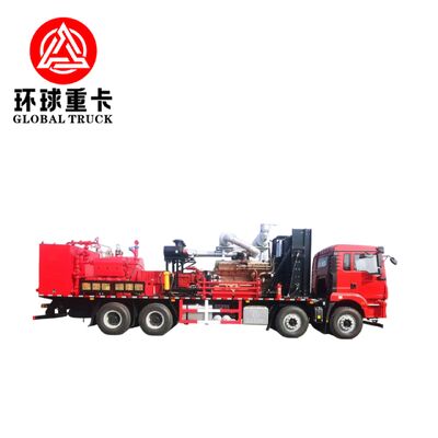 Camion de fracturation de champs pétrolifères de 2800 ch avec pompe à plongeur haute pression et configuration d'entraînement 8 × 6 pour le forage pétrolier