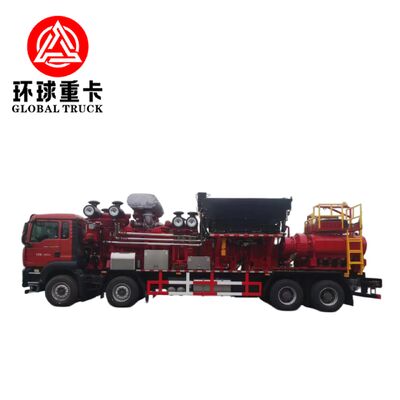 Camion de fracturation de champs pétrolifères de 2800 ch avec pompe à plongeur haute pression et configuration d'entraînement 8 × 6 pour le forage pétrolier
