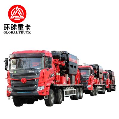 Camion de fracturation pétrolière Shacman 2500HP avec norme d'émission Euro 6 et transmission manuelle pour la stimulation de puits à haute pression