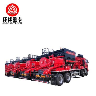 Camion de fracturation Shacman 8x6 pour champs pétrolifères avec moteur diesel Euro 6 et débit de pompe de 1697 L/min