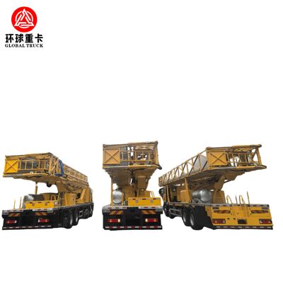 Véhicule d'inspection de ponts HOWO à moteur diesel avec nacelle élévatrice repliable et moteur Euro 5/6 pour une profondeur de travail de 14 à 22 mètres