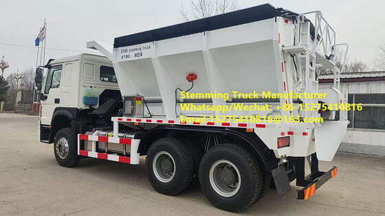 High efficiency remote control Stemming Truck Stone filling vehicle GLOBAL-12 10/15/20 ton Multifunctional Blast service mobile explosive Manufacturing Unit Kazakhstan Uzbekistan Indonesia Congo MMU