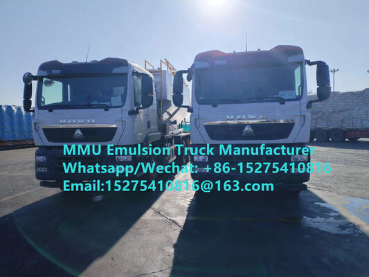 Unité mobile de fabrication d'explosifs ANFO à émulsion de mélange et de chargement à haut coût et efficace, sur mesure, TREAD 15/20/25/30 tonnes, Mongolie, NDE, RDC, Pérou, Ghana, Zimbabwe, Service de dynamitage minier MMU