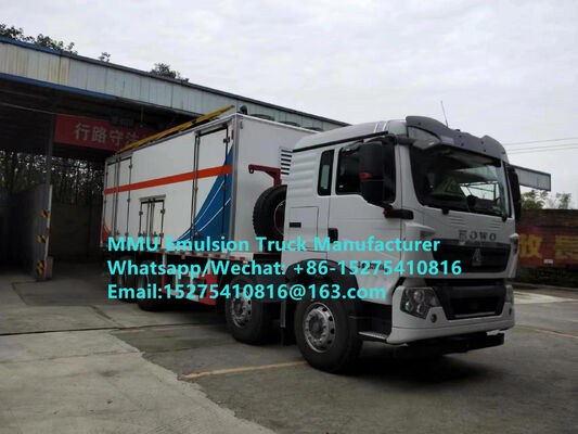 Vente chaude Durable HOWO 15T GLOBAL-BCRH-15 camion de chargement d'explosifs en vrac à mélange sur site service de dynamitage pour mines en Mongolie, Kazakhstan, Ouzbékistan, Indonésie, Congo, RDC, Guinée MMU
