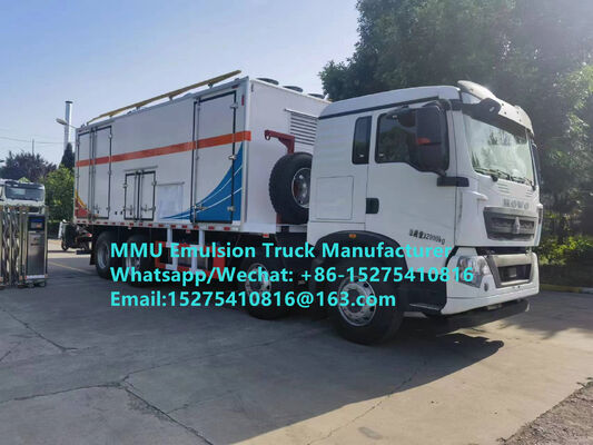 Vente chaude Durable HOWO 15T GLOBAL-BCRH-15 camion de chargement d'explosifs en vrac à mélange sur site service de dynamitage pour mines en Mongolie, Kazakhstan, Ouzbékistan, Indonésie, Congo, RDC, Guinée MMU