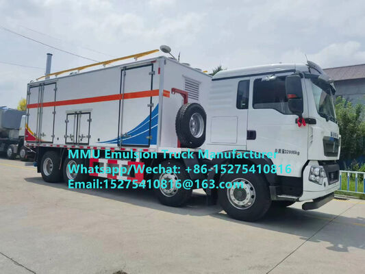 Vente chaude Durable HOWO 15T GLOBAL-BCRH-15 camion de chargement d'explosifs en vrac à mélange sur site service de dynamitage pour mines en Mongolie, Kazakhstan, Ouzbékistan, Indonésie, Congo, RDC, Guinée MMU