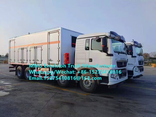 CAMION DE CHARGEMENT D'EXPLOSIFS EN VRAC ORICA FABRIQUÉ EN CHINE SUR MESURE CAPACITÉ DE CHARGEMENT 15 TONNES MIXAGE ET CHARGEMENT EXPLOSIFS EN ÉMULSION MINES DE MONGOLIE BLAST KAZAKHSTAN OUZBÉKISTAN INDONÉSIE CONGO RDC MMU POUR MINERAIS DE FER DE SIMANDOU