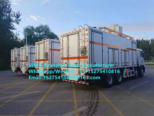 CAMION DE CHARGEMENT D'EXPLOSIFS EN VRAC ORICA FABRIQUÉ EN CHINE SUR MESURE CAPACITÉ DE CHARGEMENT 15 TONNES MIXAGE ET CHARGEMENT EXPLOSIFS EN ÉMULSION MINES DE MONGOLIE BLAST KAZAKHSTAN OUZBÉKISTAN INDONÉSIE CONGO RDC MMU POUR MINERAIS DE FER DE SIMANDOU