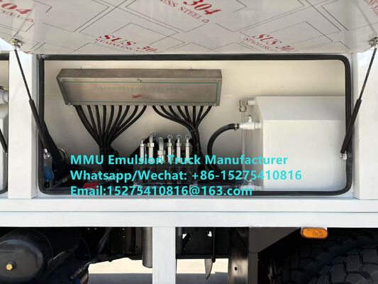 CAMION CHARGEUR D'ÉMULSION SHACMAN 20/25 TONNES POUR LE TRANSPORT D'EXPLOSIFS EN VRAC À BASE D'ÉMULSION DANS DES FORAGES HUMIDES OU SECS Russie, Kazakhstan, Ouzbékistan, Indonésie, CONGO RDC, Zambie, Zimbabwe, Tanzanie, Ghana, Guinée