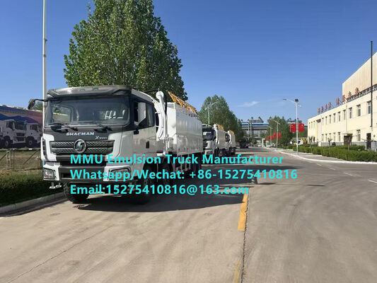CAMION CHARGEUR D'ÉMULSION SHACMAN 20/25 TONNES POUR LE TRANSPORT D'EXPLOSIFS EN VRAC À BASE D'ÉMULSION DANS DES FORAGES HUMIDES OU SECS Russie, Kazakhstan, Ouzbékistan, Indonésie, CONGO RDC, Zambie, Zimbabwe, Tanzanie, Ghana, Guinée