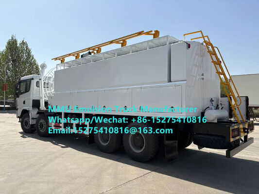SHACMAN 30TON EMULSION LOADING TRUCK DELIVER EMULSION-BASED BULK EXPLOSIVES INTO WET OR DRY BLASTHOLES MONGOLIA, KAZAKHSTAN, UZBEKISTAN, INDONESIA, CONGO DRC, ZAMBIA, ZIMBABWE, TANZANIA,GHANA, GUINEA