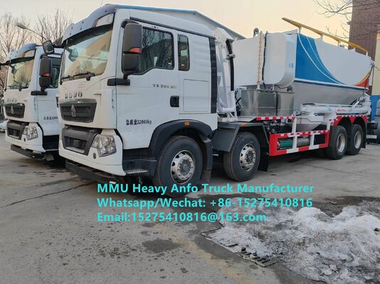 Mélangeur et chargeur de qualité fiable Explosifs à base d'huile d'ammonium lourds multifonctionnels Camion 15/20/25 tonnes Émulsion lourde Camion ANFO Russie/Kazakhstan/Ouzbékistan/Indonésie/Guinée Service de soufflage minier