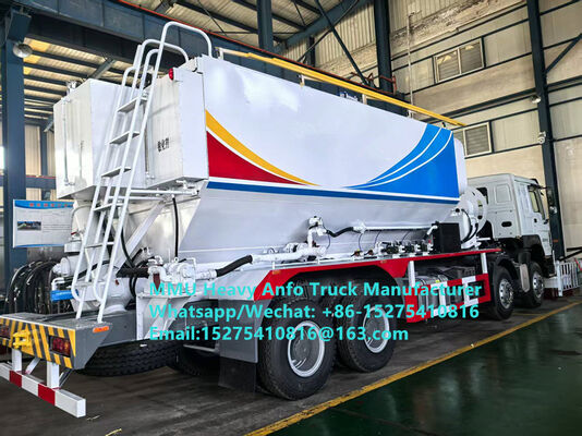 Prix ​​bon marché mélangeant et chargeant des explosifs multifonctionnels à base d'huile d'ammonium lourd Camion 15/20/25 tonnes d'émulsion lourde ANFO Camion Russie/Kazakhstan/Ouzbékistan/Indonésie/Guinée Service de dynamitage minier