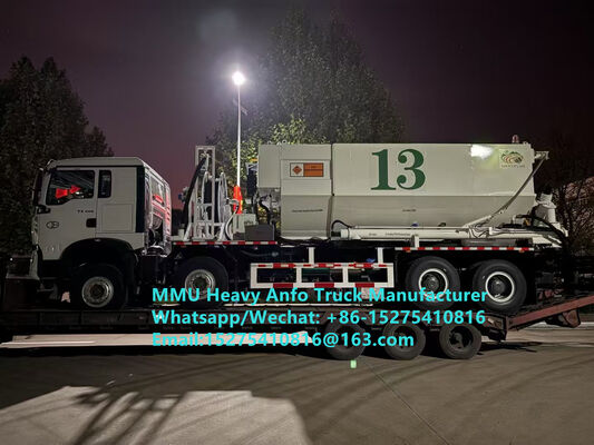 Prix ​​bas mélangeant et chargeant le camion multifonctionnel d'explosifs lourds d'huile d'ammonium 15/20/25Ton camion lourd d'émulsion ANFO Russie/Kazakhstan/Ouzbékistan/Indonésie/Guinée Service de dynamitage minier