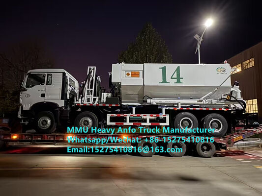 Livraison rapide mélange et chargement d'explosifs d'huile d'ammonium lourds multifonctionnels Camion 15/20/25Ton Émulsion lourde Camion ANFO Russie/Kazakhstan/Ouzbékistan/Indonésie/Guinée Service de soufflage minier