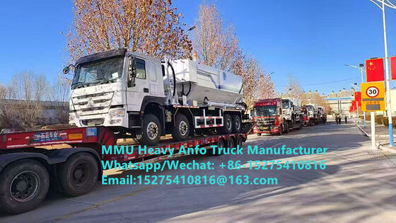 Prix ​​bas mélangeant et chargeant le camion multifonctionnel d'explosifs lourds d'huile d'ammonium 15/20/25Ton camion lourd d'émulsion ANFO Russie/Kazakhstan/Ouzbékistan/Indonésie/Guinée Service de dynamitage minier