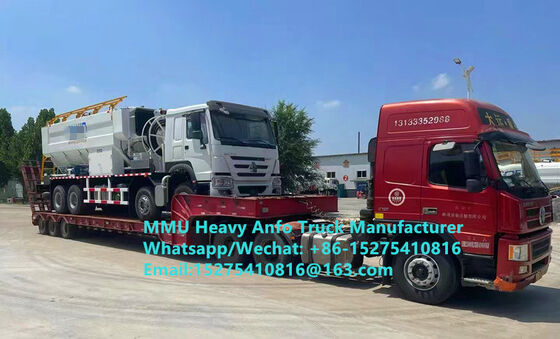 Mélange de résidus explosifs faibles et chargement d'explosifs multifonctionnels à base d'huile d'ammonium lourd Camion Camion ANFO à émulsion lourde de 15/20/25 tonnes Zambie/Zimbabwe/Tanzanie/Ghana/Guinée/Pérou Service de dynamitage minier