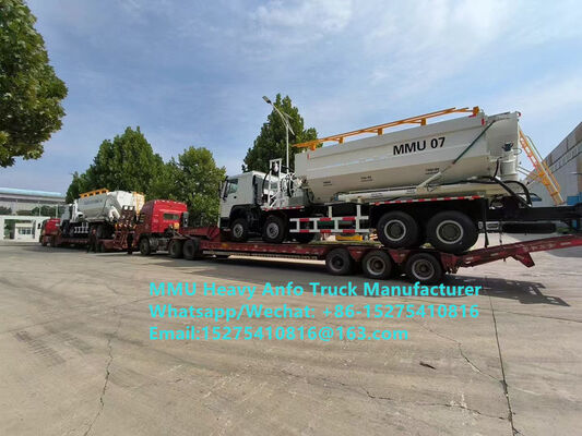 Prix bas Mélangeur et chargeur de haute qualité Explosifs à base d'huile d'ammonium lourd multifonctionnel Camion 15/20/25Ton Émulsion lourde Camion ANFO Zambie/Zimbabwe/Tanzanie/Ghana/Guinée/Pérou Service de soufflage minier
