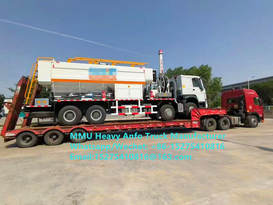 Prix bas Mélangeur et chargeur de haute qualité Explosifs à base d'huile d'ammonium lourd multifonctionnel Camion 15/20/25Ton Émulsion lourde Camion ANFO Zambie/Zimbabwe/Tanzanie/Ghana/Guinée/Pérou Service de soufflage minier
