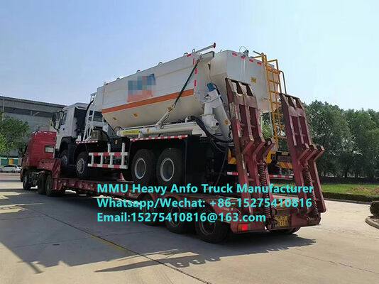 Mélange de résidus explosifs faibles et chargement d'explosifs multifonctionnels à base d'huile d'ammonium lourd Camion Camion ANFO à émulsion lourde de 15/20/25 tonnes Zambie/Zimbabwe/Tanzanie/Ghana/Guinée/Pérou Service de dynamitage minier