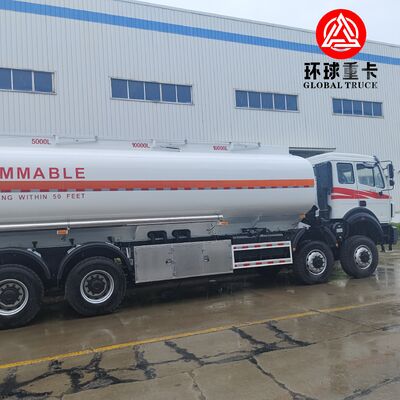 Beiben 8x8 35,000L camion-citerne de pétrole camion-citerne de carburant lourd pour les projets miniers du Congo