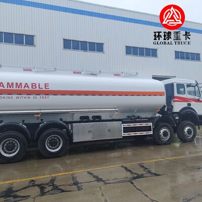 Beiben 8x8 35000L Camion-citerne à carburant Camion-citerne diesel lourd pour le projet minier du Congo