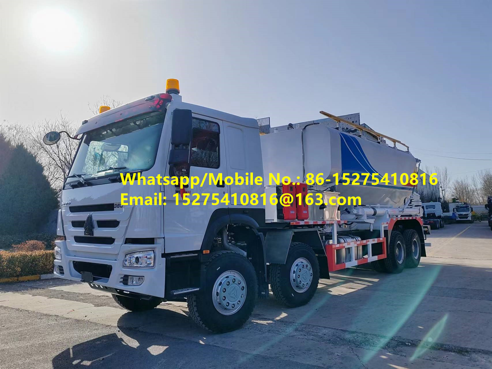 Une bonne qualité sur mesure HOWO 15/20/25T BCLH-15 Explosif ammonium granulaire mixte sur place ANFO Emulsion de camion explosif mobile Unité de fabrication