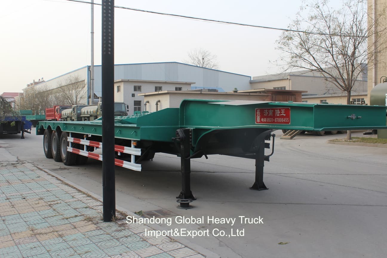 Chine Fabrication nouvelle remorque à conteneurs à 3 essieux 20FT 40FT remorque à roues plates