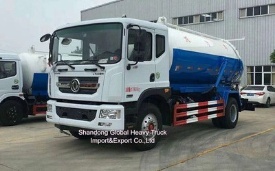 Dongfeng 4cbm 4*2 Chariot à aspiration d'eaux usées Chariot à aspiration d'eaux usées Chariot-citerne à vide