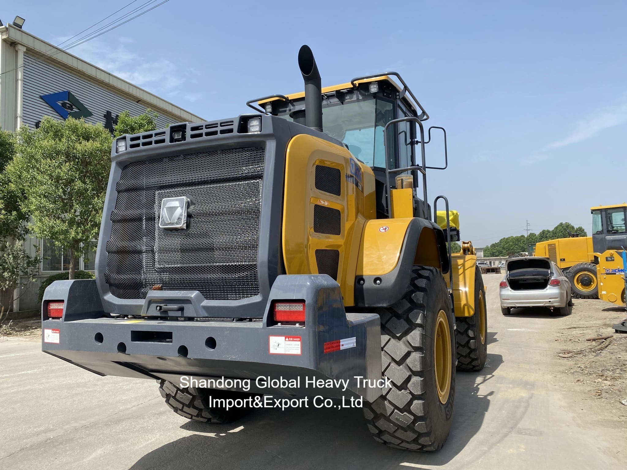 Nouvelle vente à chaud 5 tonnes 4X4 moteur mini diesel chargeur de roue avant Zl50gn avec 3,0m3 Rock Bucket