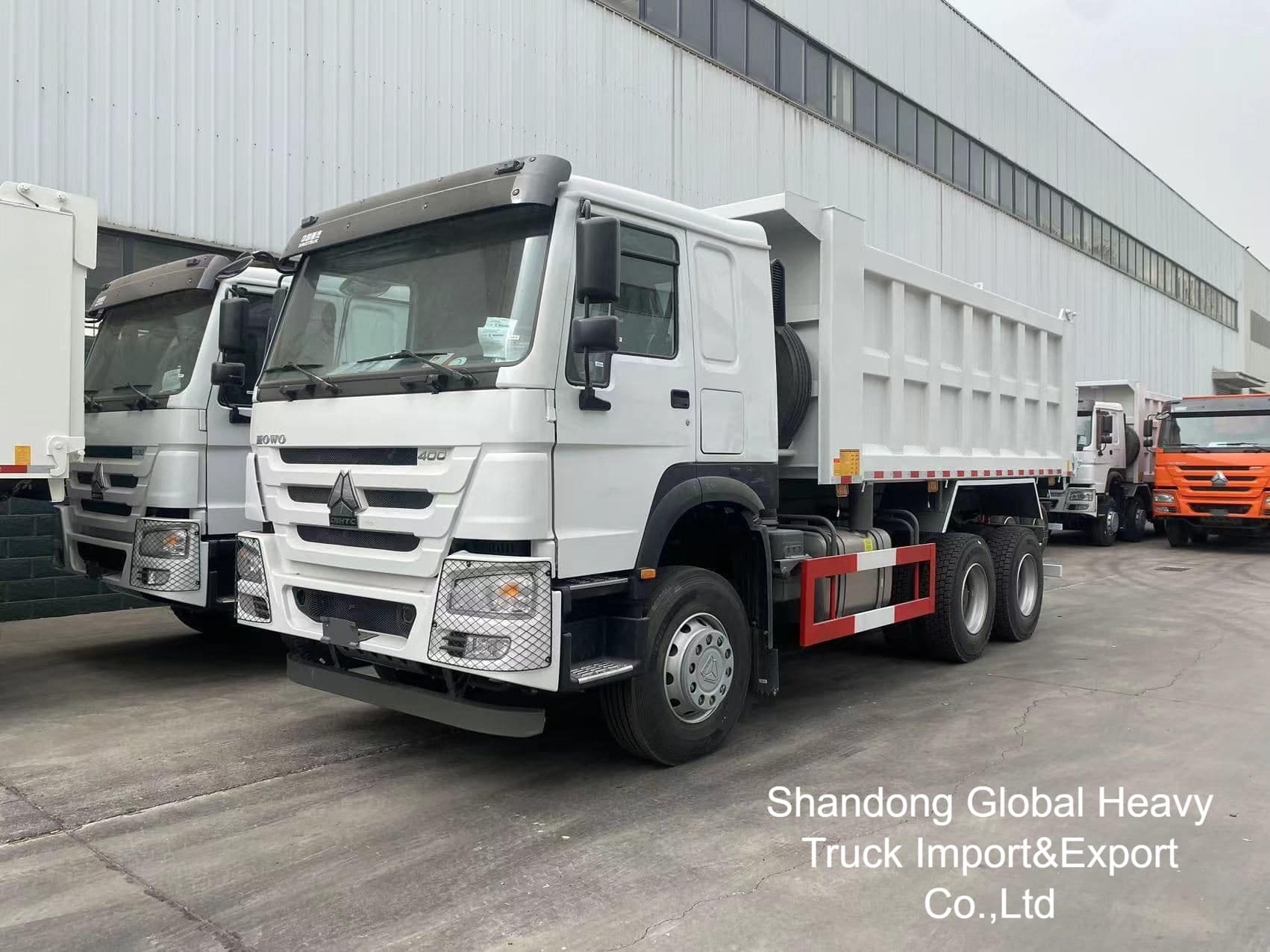 Camions benne Shacman d'occasion HOWO 10 roues 371CV/380CV/400CV/430CV