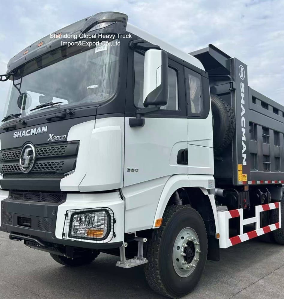 Shacman 8×4 camion-décharge avec moteur 420HP et corps en acier haute résistance pour l'exploitation minière en Zambie