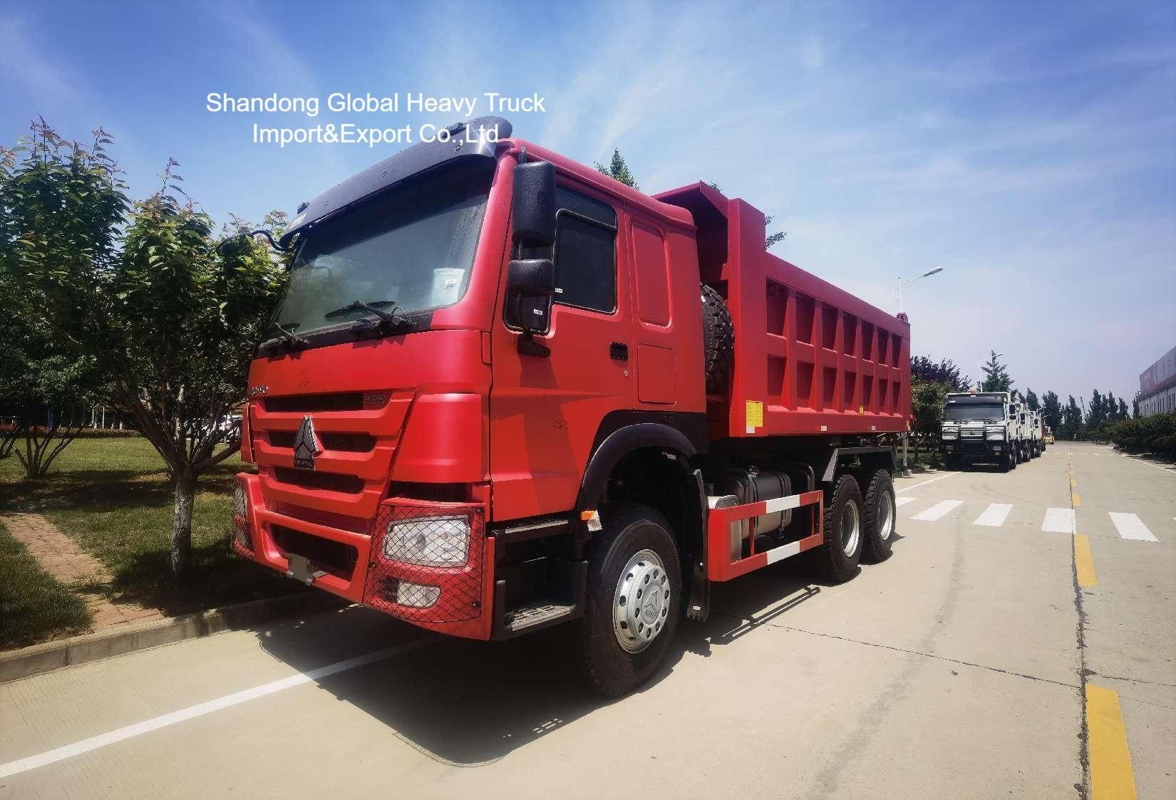 Marque originale chinoise HOWO / Shacman 380ch/371ch 6X4 8X4 10/12 roues Camion benne minière