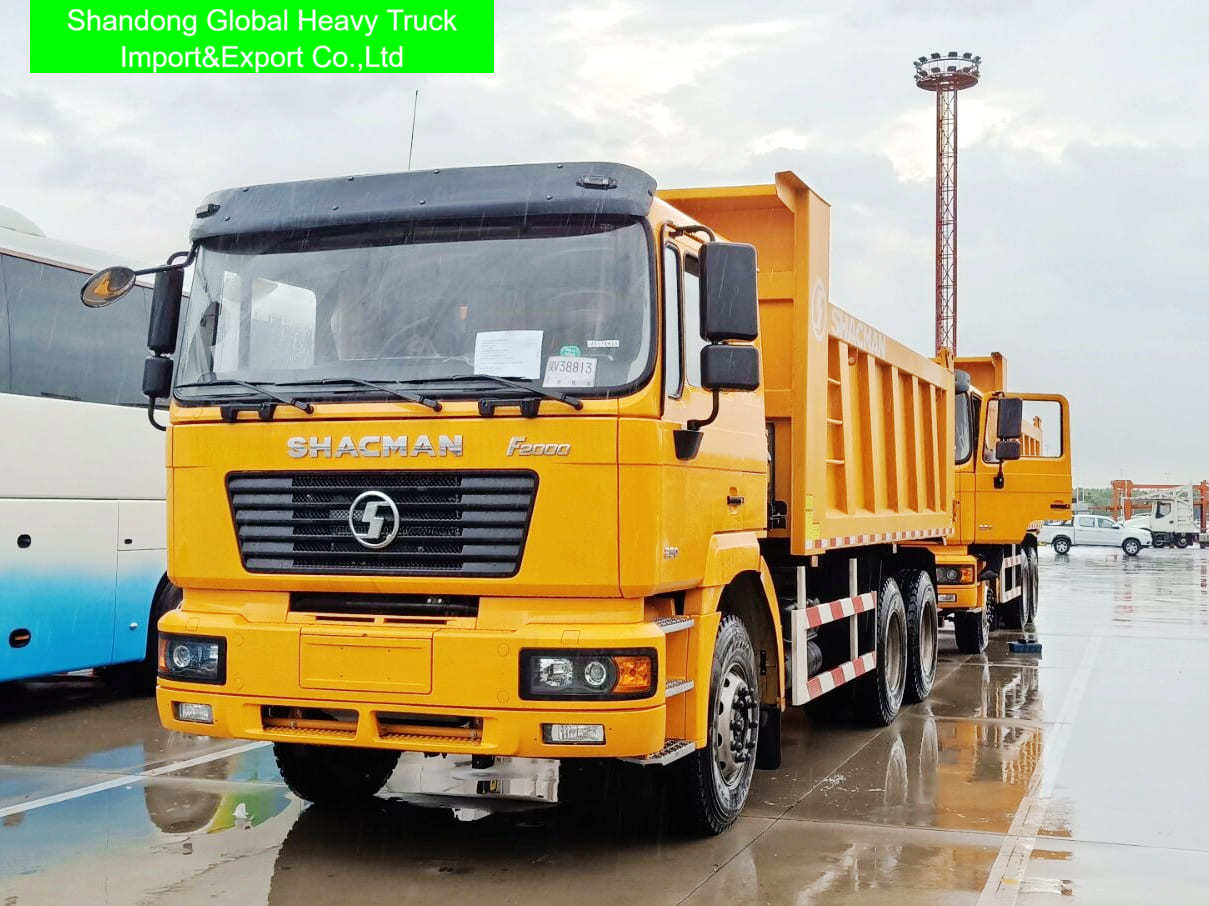 Nouveau ou d'occasion Shacman Dump Truck 6x4 Dumpper avec Euro 2 Émission 10 Transmission vers l'avant et 8329x2490x3450mm Spécification