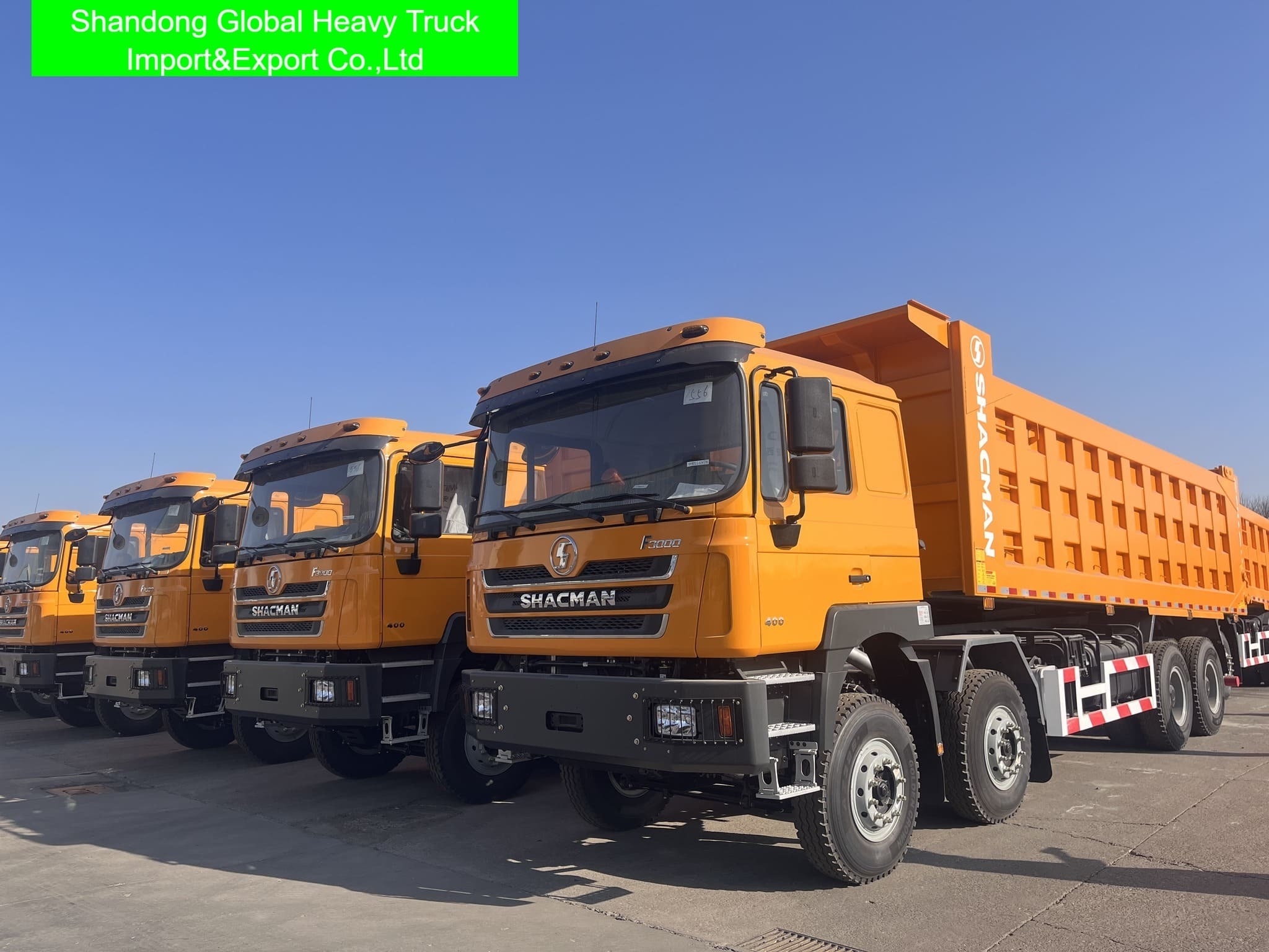 Camion benne Shacman F3000 10 roues 380CV 30m³ 30 tonnes 6X4 d'occasion