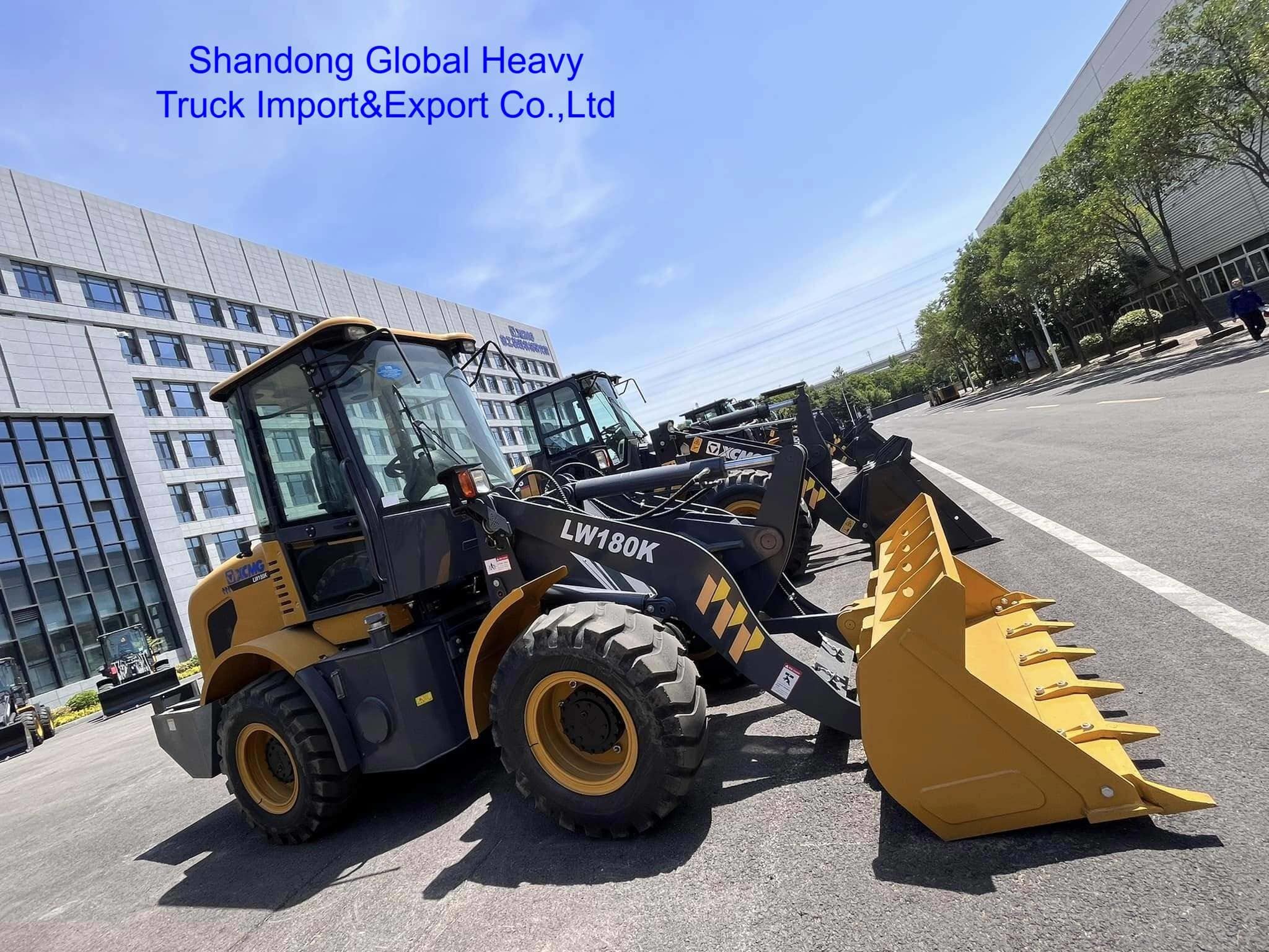Chargeuse sur pneus XCMG LW180K de 1,8 tonne pour la construction routière et l'exploitation minière
