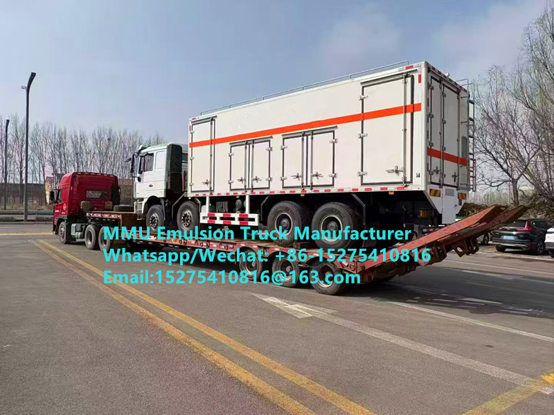CAMION DE 20 TONNES D'EXPLOSIFS EN VRAC À BASE D'ÉMULSION, PLUS SÛR ET PLUS EFFICACE, POUR FORAGES HUMIDES OU SECS MONGOLIE, KAZAKHSTAN, OUZBÉKISTAN, INDONÉSIE, CONGO RDC, ZAMBIE, TANZANIE, GUINÉE