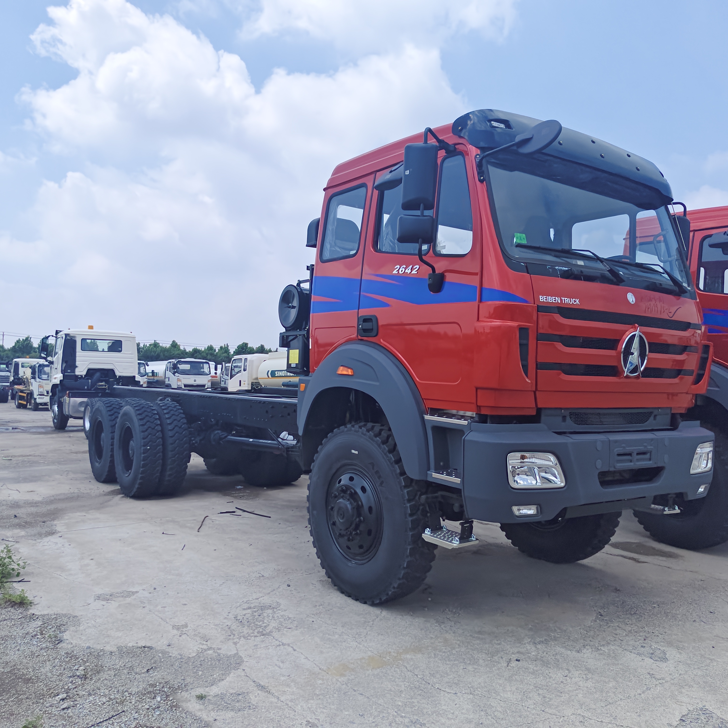 BEIBEN 2638 6×4 camion-décharge minier avec moteur WEICHAI de 380 ch et charge utile de 25-35 tonnes pour le transport lourd