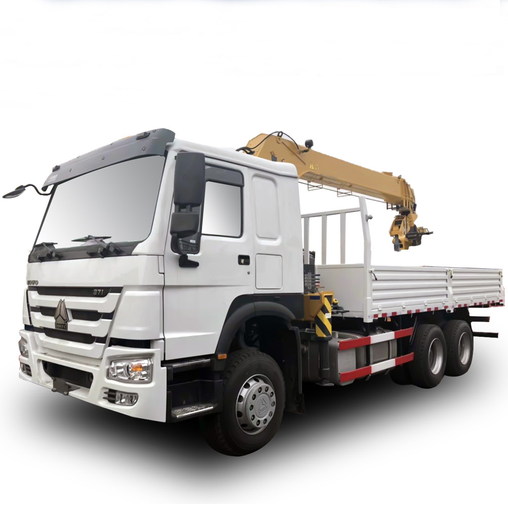 Le sino camion télescopique de boom de camion de grue de la cargaison 6x4 de Howo/10 tonnes a monté la grue