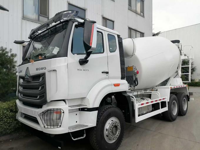 HOWO NX 12m³ Concrete Mixer Truck in operation
